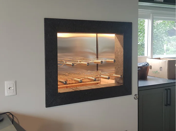 Churrasqueira sob medida em inox 304 instalada em Rio do Sul, SC